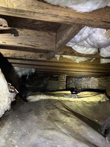 Wet Crawl Space Repair in Little Rock, AR - Before Photo