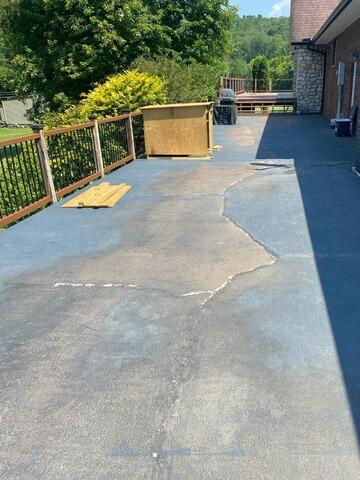 Cracked Concrete Patio Repair in Prichard, WV