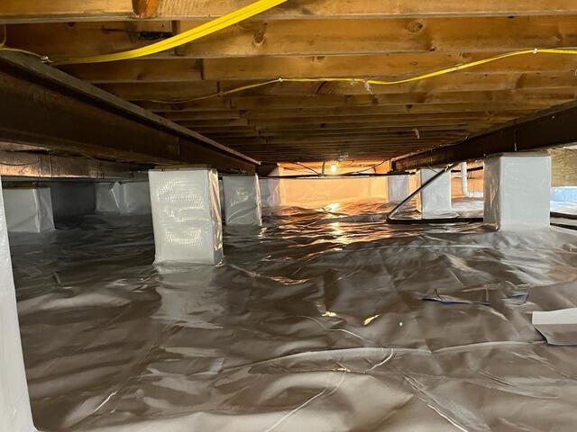 Wet Crawl Space Repair in Nettie, WV - After Photo