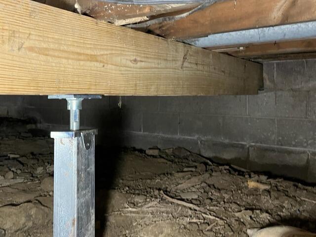 Crawl Space Support Jacks in Parkersburg, WV - After Photo