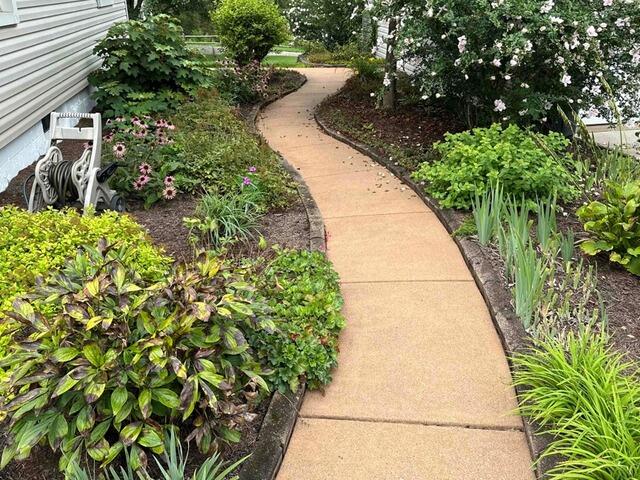 Sidewalk Repair in Marietta, OH - Before Photo