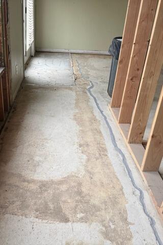 Floor Crack Repair in Huntington, WV - After Photo