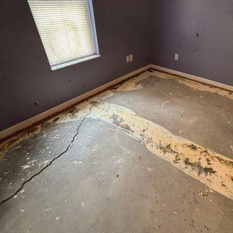 Cracked Basement Repair in Huntington, WV - Before Photo