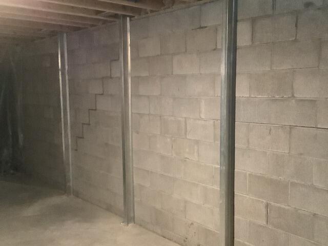 Foundation Wall Stabilization in Mineral Wells, WV - After Photo