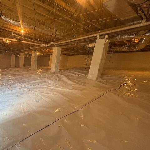 Wet Crawl Space Repair in Ironton, OH - After Photo