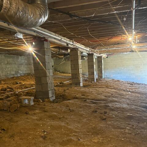 Crawl Space Waterproofing in Ironton, OH - Before Photo