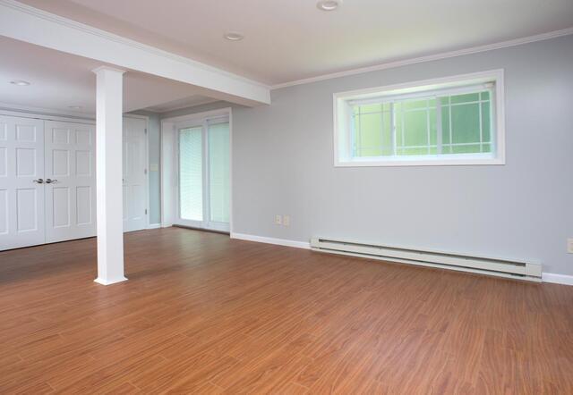 Basement Walls, Floors, Ceiling Tiles, and Window