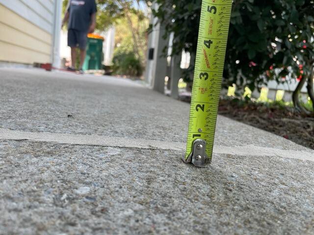 Lifting Sunken Concrete Walkway in Kure Beach, NC - After Photo