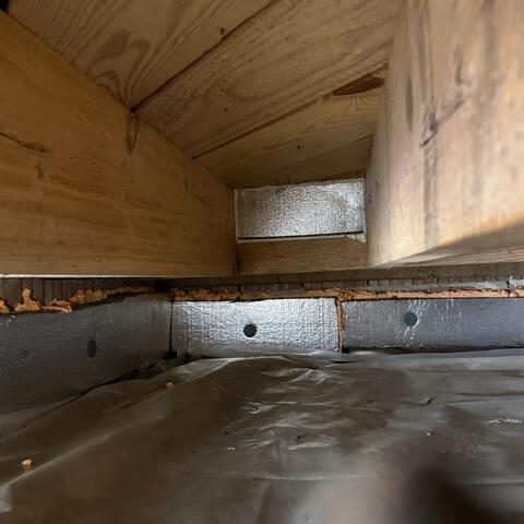 Energy Efficient Crawl Space Insulation System Installation in Williamston, NC - After Photo