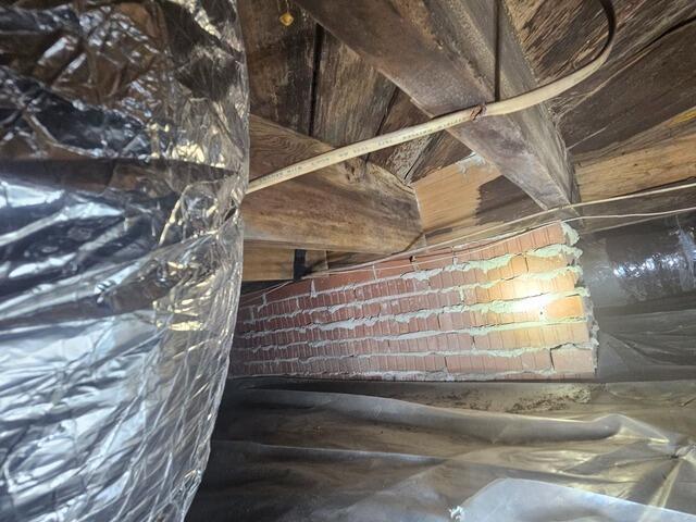 Energy Efficient Crawl Space Insulation System Installation in Williamston, NC - Before Photo