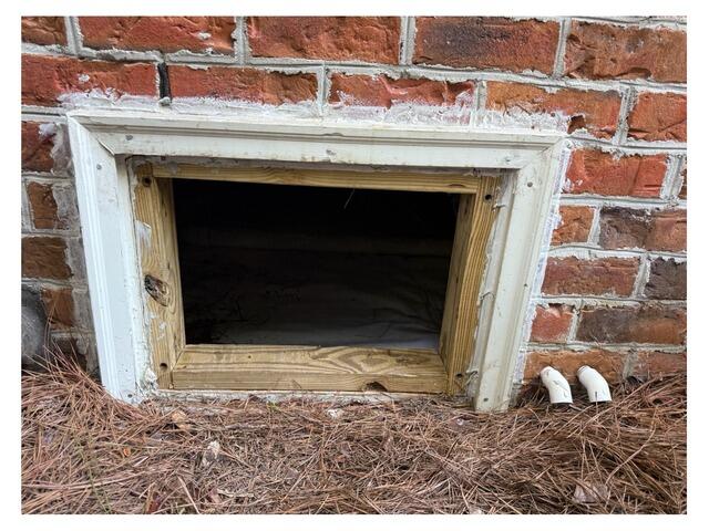 Crawl Space Door Upgrade in Lumberton, NC - Before Photo