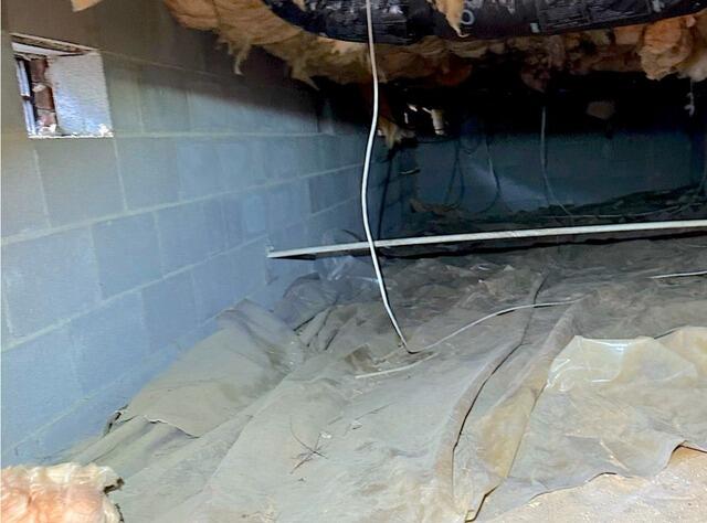 Energy Efficient Thermal Insulation System Installation in Carthage, NC - Before Photo