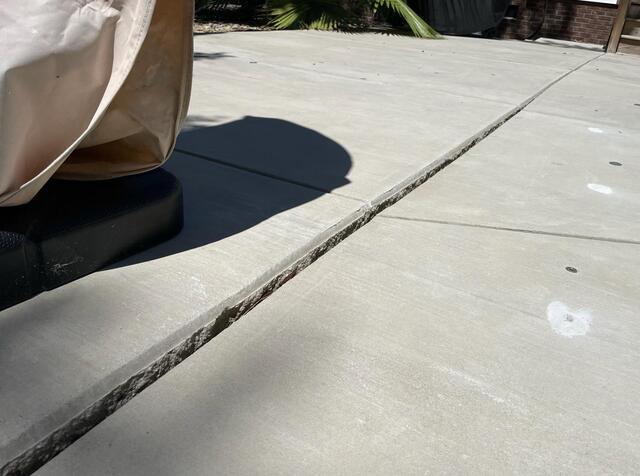 Leveling Concrete in Southport, NC - Before Photo