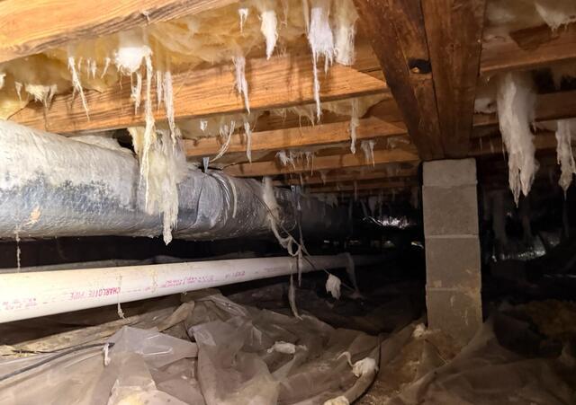 Crawl Space Encapsulation in Jacksonville, NC - Before Photo