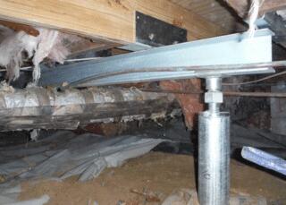 Lifting a Kitchen Floor in Clinton, NC