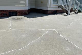 Concrete Repair with PolyLevel in Harrells, NC