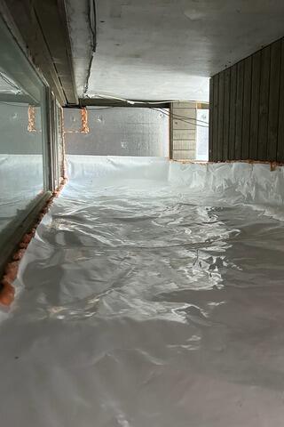 Crawl Space Repair in Colchester, Vermont, by Matt Clark's Northern Basement Systems. - After Photo