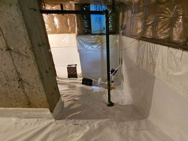 Basement Waterproofing in Claremont, New Hampshire, by Matt Clark's Northern Basement Systems. - After Photo