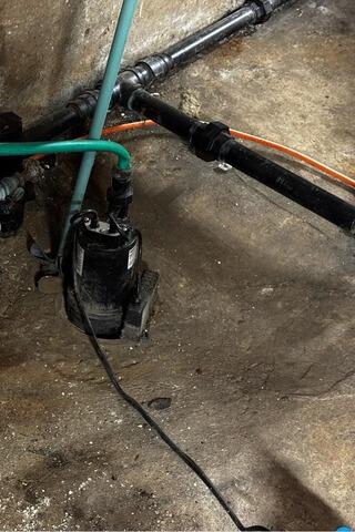 Basement Waterproofing in Conway, New Hampshire, by Matt Clark's Northern Basement Systems. - Before Photo