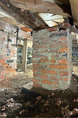 Crawl Space Repair in Burlington, Vermont, with Matt Clark's Northern Basement Systems - Before Photo