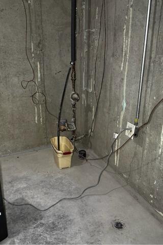 Basement Waterproofing in Northfield, Vermont, by Matt Clark's Northern Basement Systems. - Before Photo