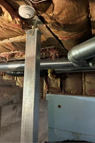 Sagging Floors Conway, New Hampshire, by Matt Clark's Northern Basement Systems. - After Photo