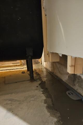 Basement Waterproofing in Weare, New Hampshire, by Matt Clark's Northern Basement Systems.