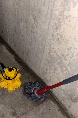 Basement Waterproofing in Swanton, Vermont, by Matt Clark's Northern Basement Systems. - Before Photo
