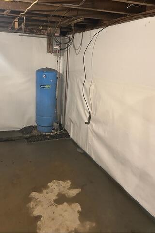 Basement Waterproofing in Jefferson, New Hampshire, by Matt Clark's Northern Basement Systems. - After Photo