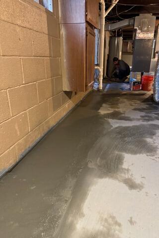 Basement Waterproofing in Middlebury, Vermont, by Matt Clark's Northern Basement Systems. - After Photo
