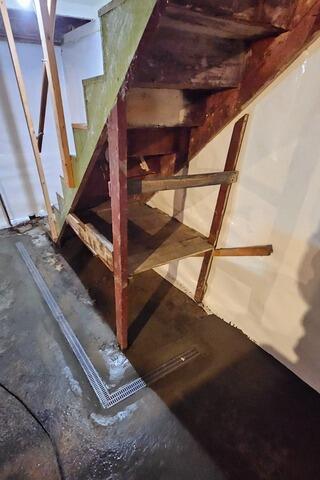 Basement Waterproofing in Manchester, Vermont, by Matt Clark's Northern Basement Systems. - After Photo