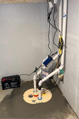 Basement Waterproofing in Tilton, New Hampshire, by Matt Clark's Northern Basement Systems. - After Photo