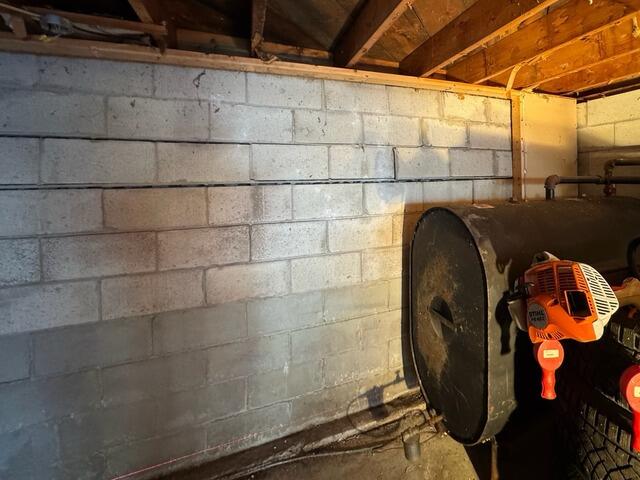 Basement Repair in Milton, Vermont, with Matt Clark's Northern Basement Systems. - Before Photo