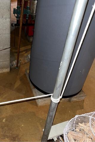 Basement Waterproofing in St. Albans City, by Matt Clark's Northern Basement Systems. - Before Photo