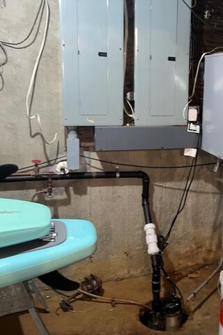 Responsible Basement Waterproofing in Essex Junction, Vermont, by Matt Clark's Northern Basement Systems. - Before Photo