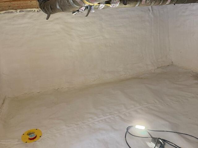 Crawl Space Winterization in Littleton, New Hampshire, by Matt Clark's Northern Basement Systems. - After Photo