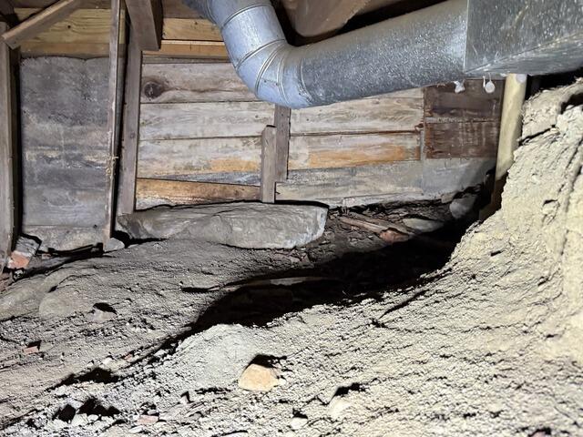 Crawl Space Structural Support and Encapsulation in Keene, New Hampshire | Matt Clark's Northern Basement Systems - Before Photo