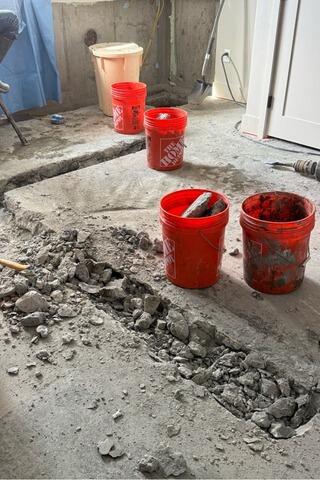Basement Waterproofing in Tilton, New Hampshire | Matt Clark's Northern Basement Systems - Before Photo