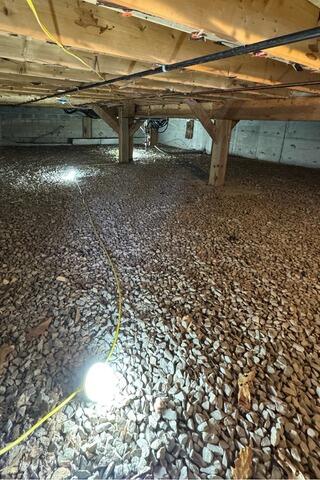 Crawl Space Encapsulation in Barre, Vermont | Matt Clark's Northern Basement Systems - Before Photo