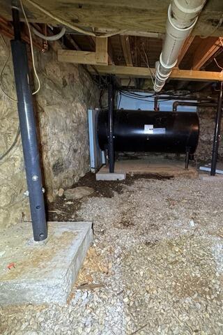 Crawl Space Encapsulation in Plymouth, New Hampshire | Matt Clark's Northern Basement Systems - Before Photo