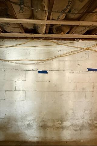 Foundation Wall Repair in Morgan, Vermont | Matt Clark's Northern Basement Systems - Before Photo