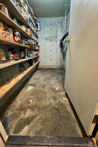 New Basement Concrete Floor in West Charlestown, Vermont | Matt Clark's Northern Basement Systems - Before Photo