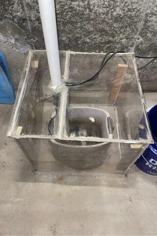Basement Waterproofing Upgrade in Marlow, New Hampshire | Matt Clark's Northern Basement Systems - Before Photo