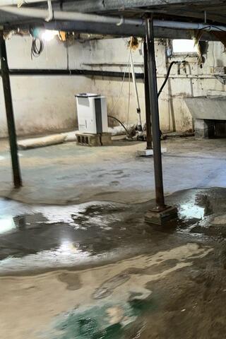 Basement Waterproofing in Middletown Springs, Vermont | Matt Clark's Northern Basement Systems - Before Photo