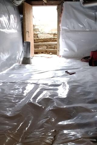 Crawl Space Encapsulation in Florence, Vermont | Matt Clark's Northern Basement Systems - After Photo