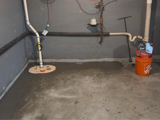 Basement Waterproofing in Grafton, Vermont | Matt Clark's Northern Basement Systems - After Photo