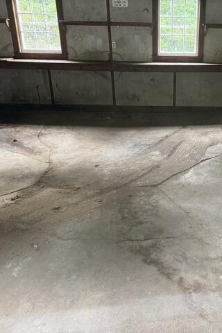 New Garage Slab in Montpelier, Vermont | Matt Clark's Northern Basement Systems - Before Photo