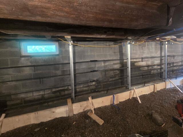 StableLock Wall System in Greensboro Bend, Vermont | Matt Clark's Northern Basement Systems - Before Photo