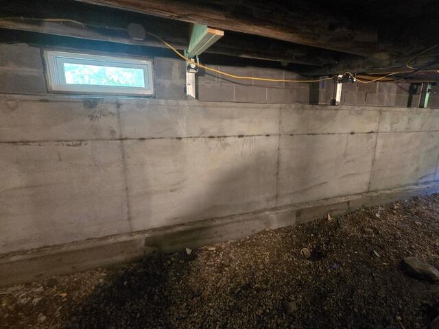 StableLock Wall System in Greensboro Bend, Vermont | Matt Clark's Northern Basement Systems - After Photo