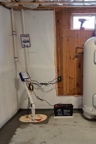 Basement Waterproofing in Whiting, Vermont | Matt Clark's Northern Basement Systems - After Photo
